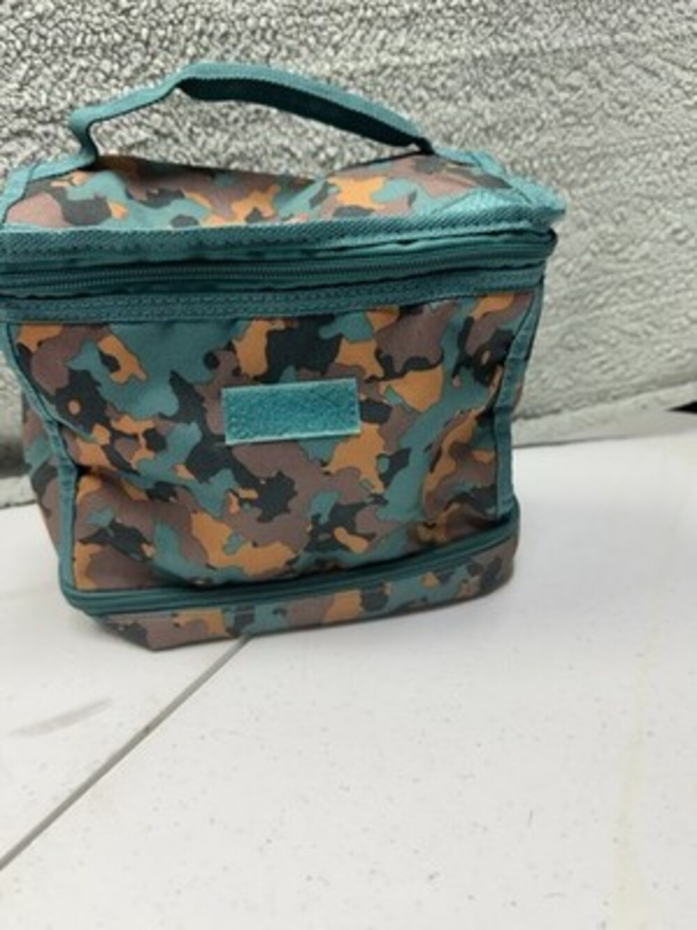 iPack lunch Insulated Camouflage Kids Lunch Bag Green Brown Orange